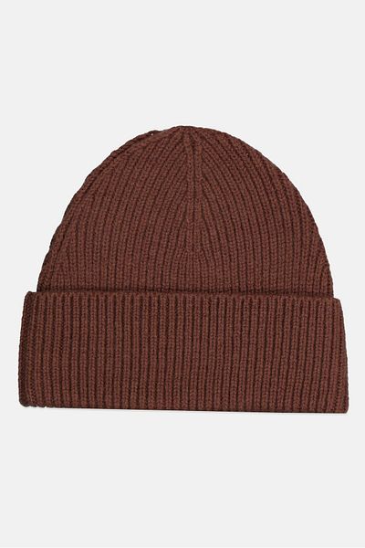 Champion Men Embroidered Logo Knitted Beanie, Brown