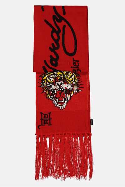 Ed Hardy Women Printed Scarves 174 X 24 Cm, Red Combo