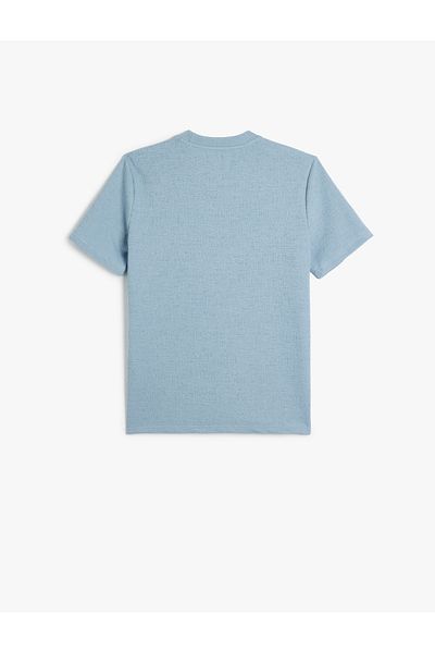 Koton Tricou cu mânecă scurtă din bumbac, cu decolteu rotund