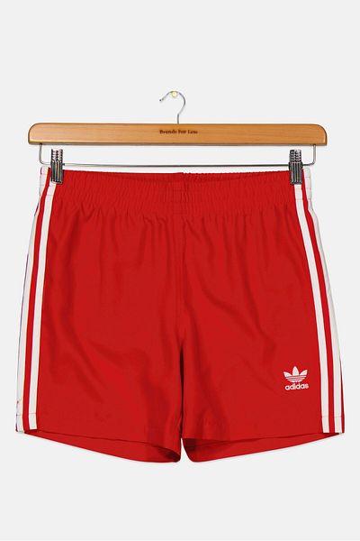 adidas Kids Boy Embroidered Logo Shorts, Red