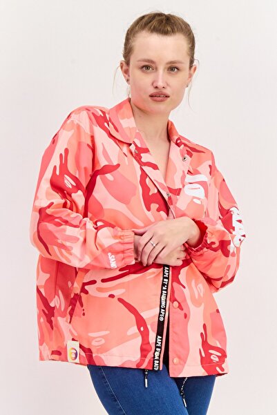 Aape By A Bathing Ape Women Camouflage Windbreaker Jacket, Multicolor