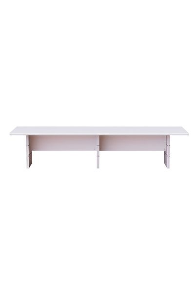 Mahmayi Zelda Conference Table | Office Conference cum Meeting Table, White_360cm