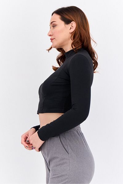 adidas Women Sportswear Fit Long Sleeves Training Top, Black