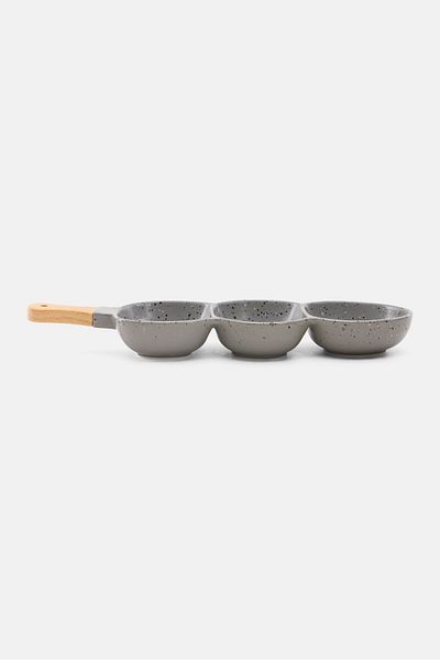 Ladelle Ceramic Sanctuary Terrazzo Serve Stick, Grey
