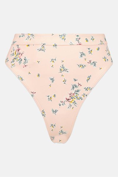 BİLLABONG Women High Leg Floral Bikini Bottom, Pink