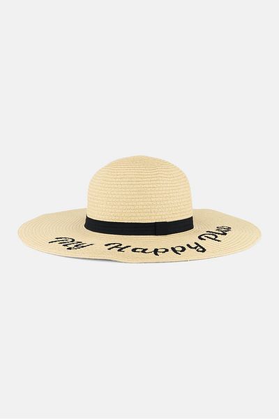 Alexis Bendel Women Embroidered Sun Hat, Beige
