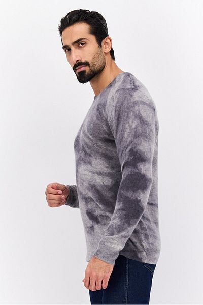 INC Men Crew Neck Tie Dye Long Sleeves Sweater, Multicolor
