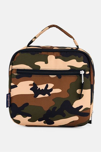 Jansport Kids Unisex Buckshot Camo Lunch Bag 22,5 L x 24 H x 7 W cm, Olive