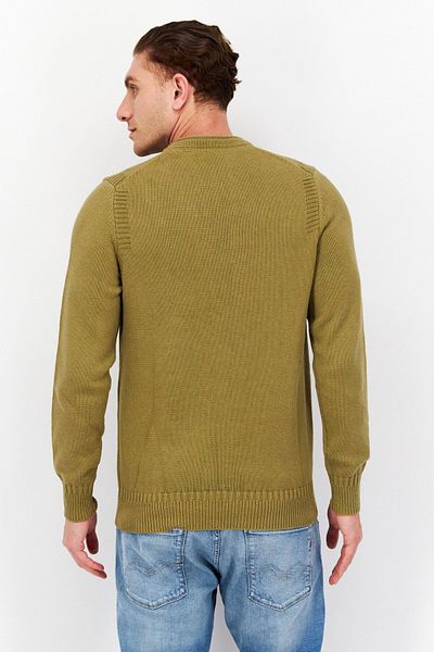 Lyle & Scott Men Crew Neck Brand Logo Sweater, Dark Olive