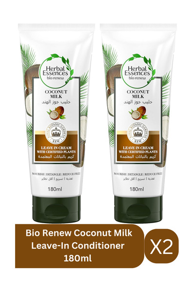 Herbal Essences بلسم بيو رينيو بحليب جوز الهند 180 مل × 2