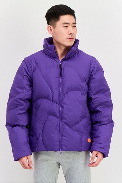 Puma Men Sportswear Fit Long Sleeves Outdoor Puffer Jacket, Purple