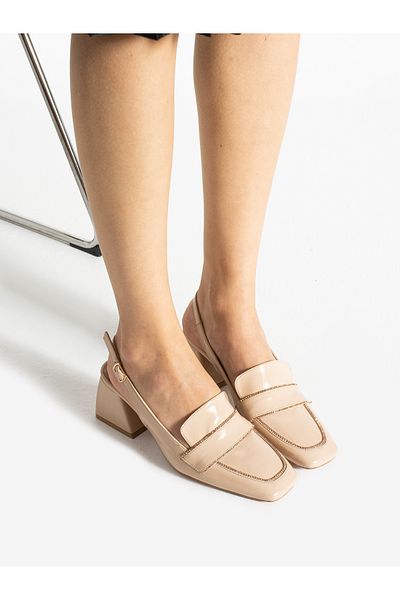 Alemdar Shoes Дамски обувки HARBOR от норка с лачена кожа и камъни