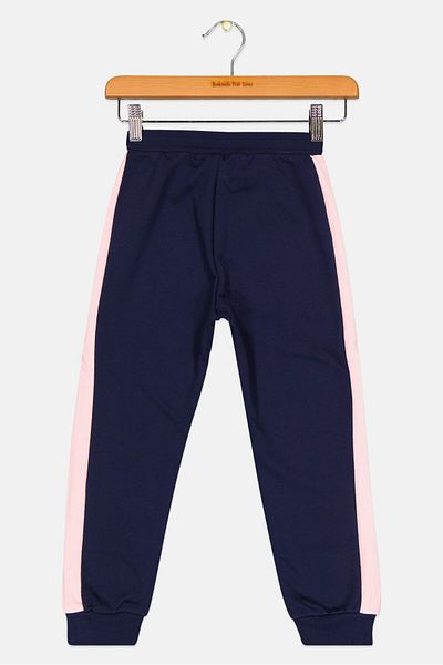 SKECHERS Kids Girl Sportwear Fit Brand Logo Training Sweatpants, Navy