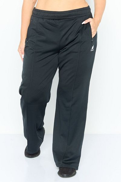 Kangol Women Regular Fit Brand Logo Sweatpants , Black