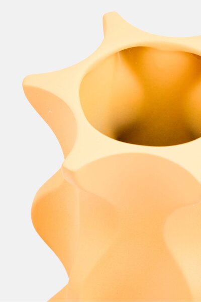 Muy Mucho Ceramic Decorative Flower Vase, Orange