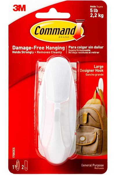 COMMAND 17083ES COMMAND(TM)  LARGE DESI GNER HOOK
