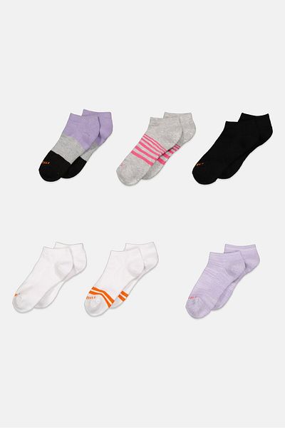 Merrell Women 6 Pair Textured Socks, Black