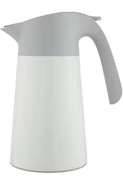 ALSAIF Coffee And Tea Vaccum Flask Steel In Creamy / Leak-proof And Keeps Drinks Hot 1.6 Liter