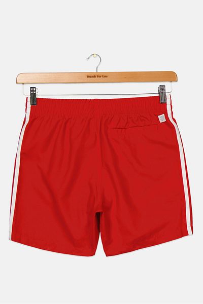 adidas Kids Boy Embroidered Logo Shorts, Red
