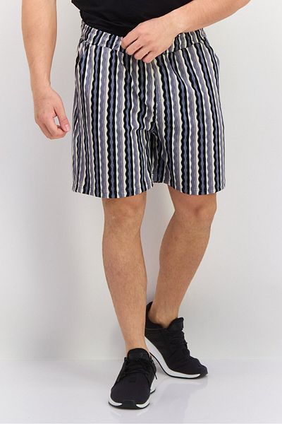 Original Paperbacks Men Stripe Basic Shorts, Black