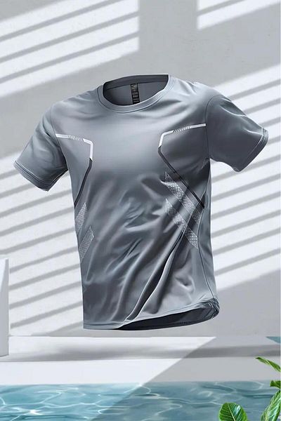 Oksit Ανδρικό μπλουζάκι Fusto Micro Polyester Slim Fit Perform Training Athlete
