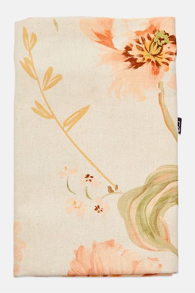 Muy Mucho Flower Cushion Cover 45 X 45 Cm, Cream Combo