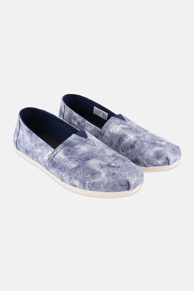 Toms Women Slip On Shoes, Navy Blue/white