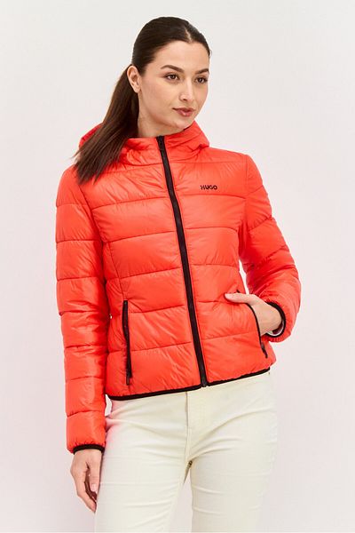 Hugo Boss Women Quilted Puffer Jacket, Red
