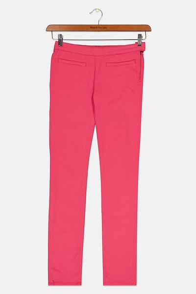 Tommy Hilfiger Kids Girl Regular Fit Straight Leg Plain Pants, Pink