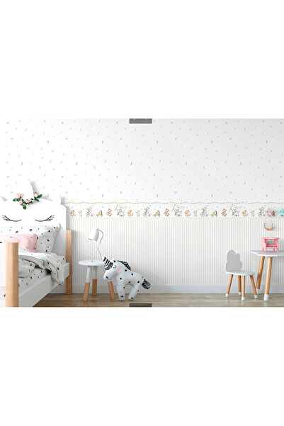 SURYA Çocuk Odası Duvar Kağıdı İnce Çizgili