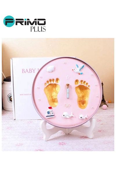 Primo Plus High Quality Mud Cartoon Design Newborn Footprint Kit With Easy No-bake Drying for Kids