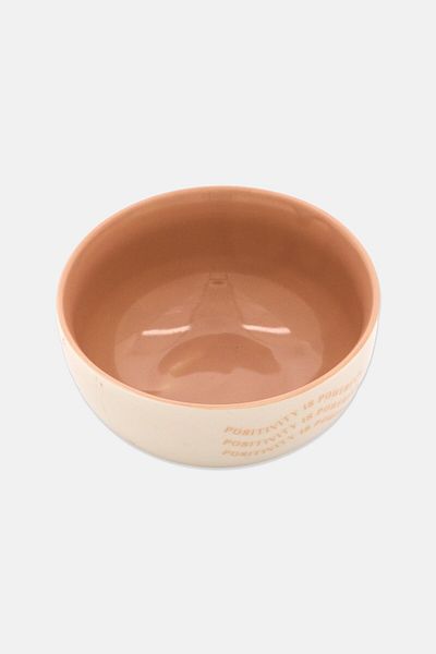 Muy Mucho 1 Pcs Tow Tone Bone Bowl, Cream