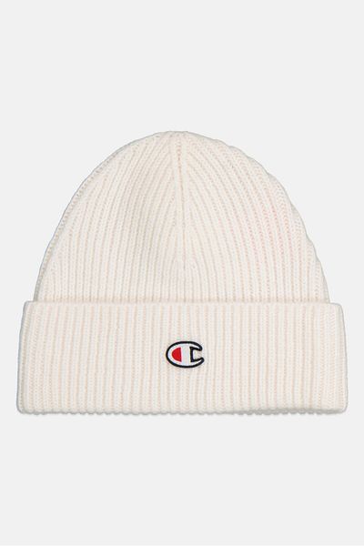 Champion Men Brand Logo Beanie, White