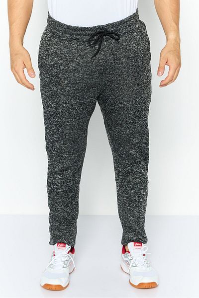 BKC Men Regular Fit Textured Jogger Pants, Charcoal