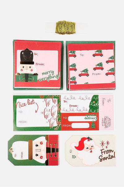 Votum Multi Pack Christmas Hangtag, Red Combo