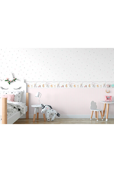 SURYA Çocuk Odası Duvar Kağıdı İnce Çizgili