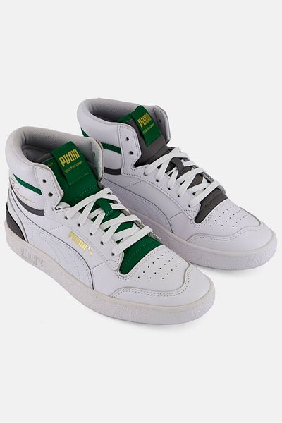 Puma Kids Boy Lace Up Outdoor Shoes, White Combo