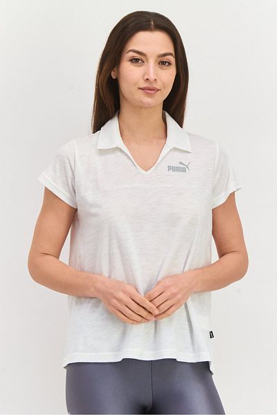 Puma Women Sportswear Fit Short Sleeves Outdoor Polo Shirt, White