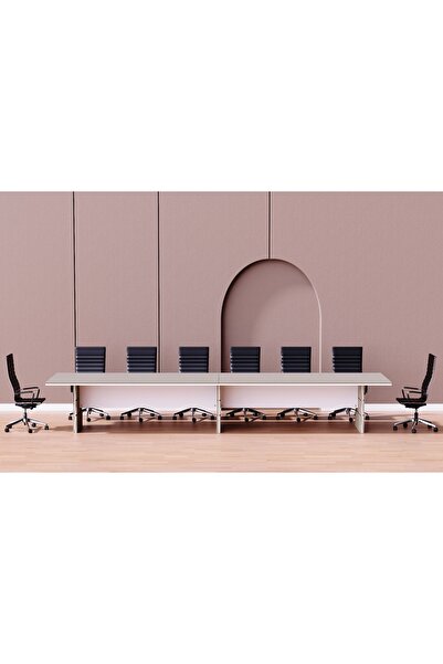 Mahmayi Zelda Conference Table | Office Conference cum Meeting Table, Anthracite Linen_480cm