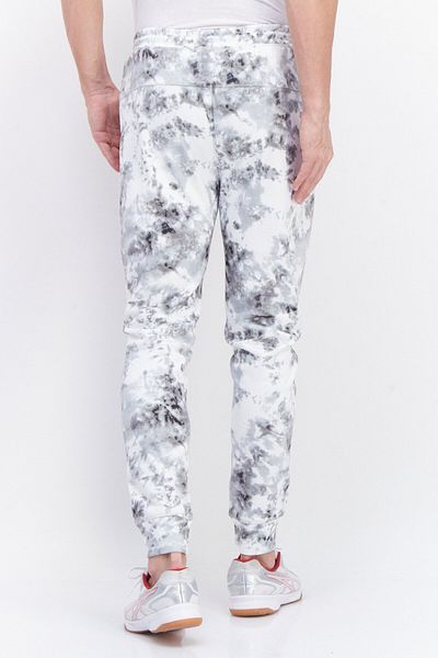 Burnside Men Regular Fit Tie Dye Sweatpants Pants, White Combo