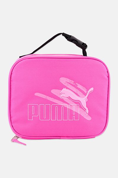 Puma Kids Girl Brand Logo Lunch Box Bag 23 L x 18 H x 9 W cm, Pink