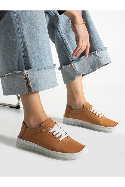 Alemdar Shoes VENTUS Taba Hakiki Deri Kadın Ayakkabı