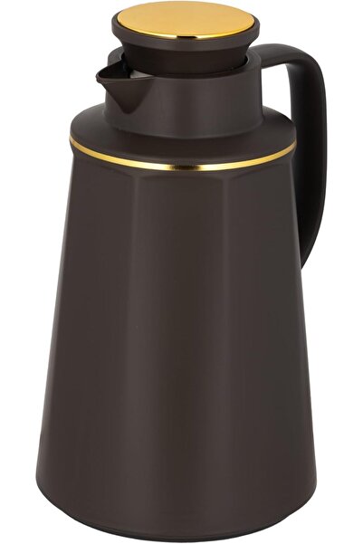ALSAIF Diva Coffee and Tea Thermos from Alsaif, 1.0 Liter, Dark Brown/Gold, w...