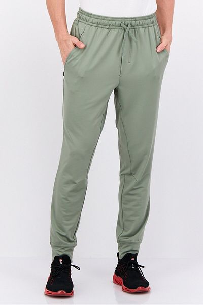 gaiam Men Slim Fit Solid Jogger Pants, Sage Green