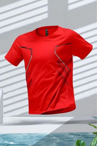 Oksit Ανδρικό μπλουζάκι Fusto Micro Polyester Slim Fit Perform Training Athlete