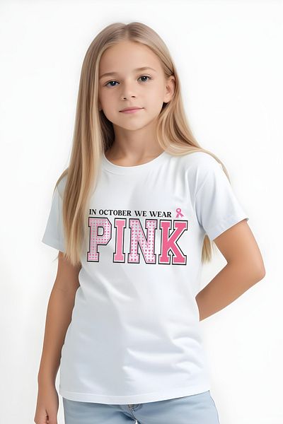 YA KO KİDS Tricou cu mânecă scurtă pentru fetiță cu imprimeu roz