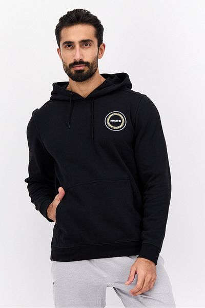 Hurley Men Sportswear Fit Long Sleeves Training Hoodie, Black