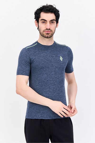 SKECHERS Men Sportswear Fit Short Sleeve Outdoor T Shirt, Blue