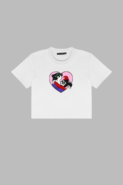 Bak Moda J&h Білий кроп з принтом