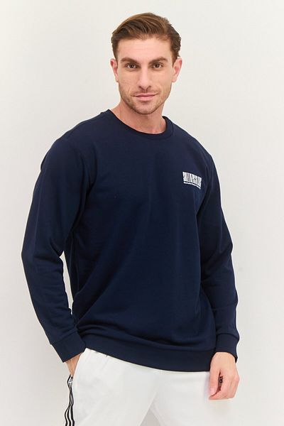 SKECHERS Men Sportswear Fit Outdoor Sweatshirts, Navy